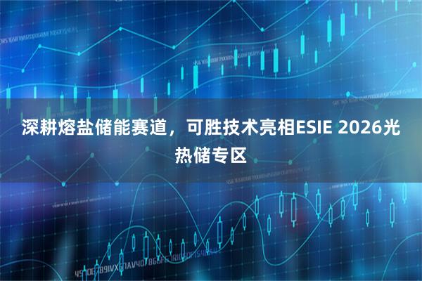 深耕熔盐储能赛道，可胜技术亮相ESIE 2026光热储专区